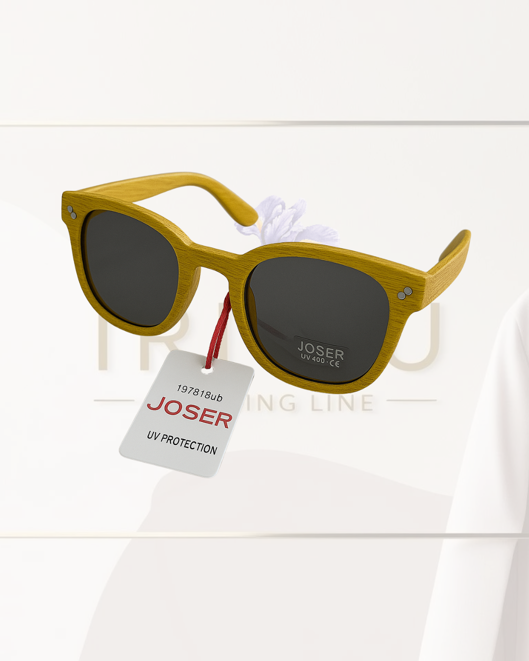 🕶️ Occhiali da Sole Joser – Mod. Wood Yellow