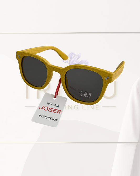 🕶️ Occhiali da Sole Joser – Mod. Wood Yellow