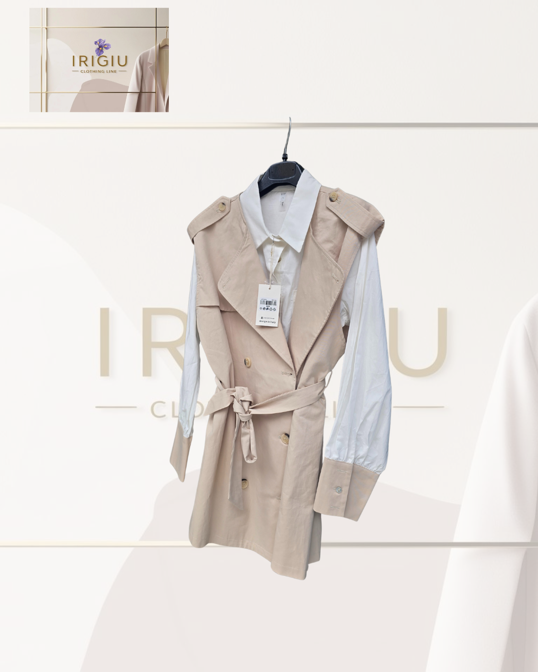 Gilet Trench con Camicia Integrata – IRIGIU Clothing Line